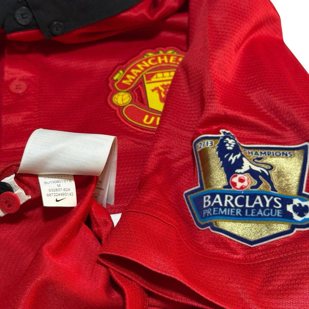 MANCHESTER UNITED 2013/2014 HOME FOOTBALL SHIRT #20 VAN PERSIE NIKE SIZE M