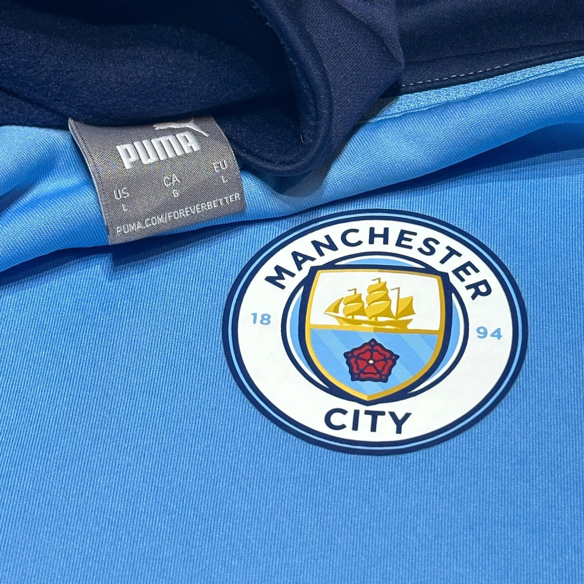 Manchester City Puma Jumper 2019/2020 WarmCell Training Jersey Size L
