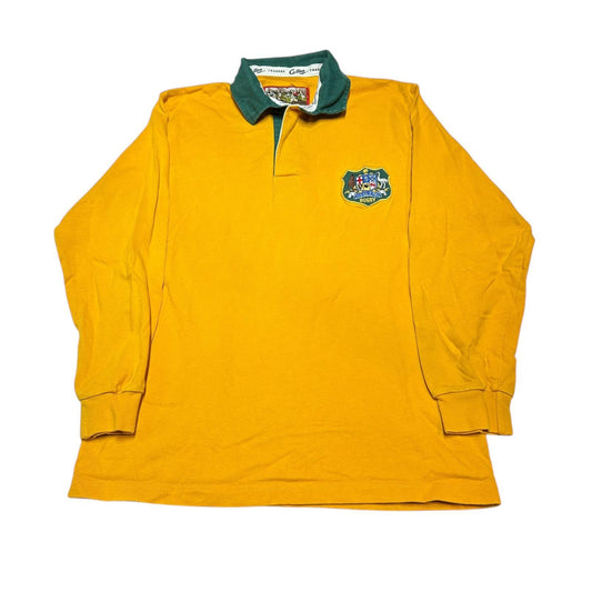 Vintage 90s Australia Rugby Shirt Cotton Traders Mens Medium Wallabies