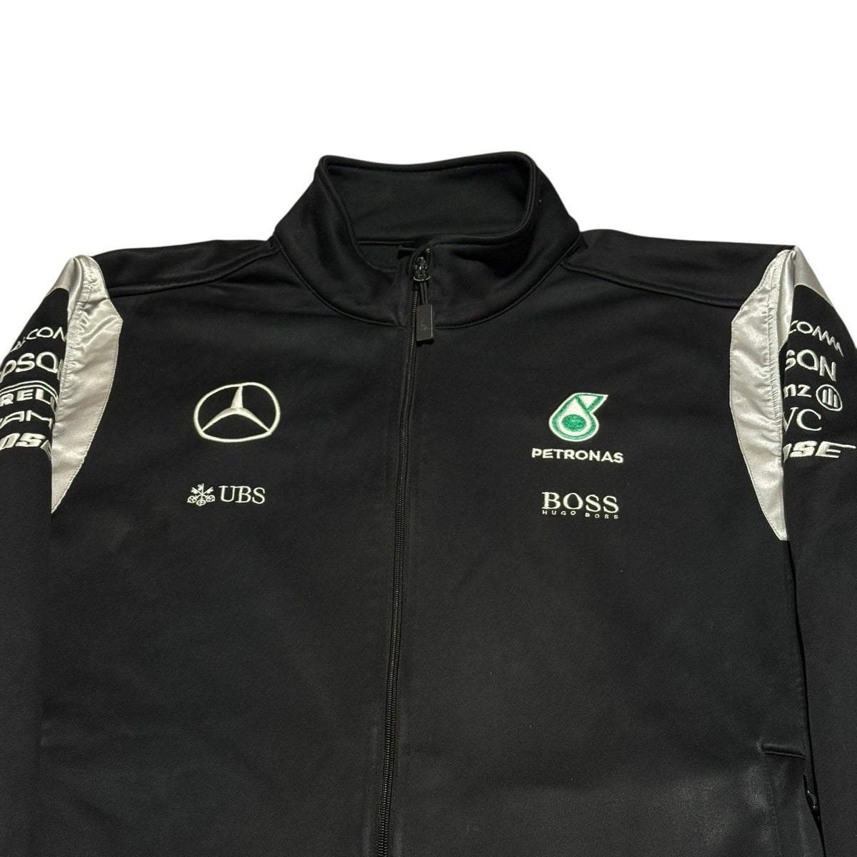 Mercedes Benz Big Logo Petronas Racing Jacket Vintage Hugo Boss Size XXL