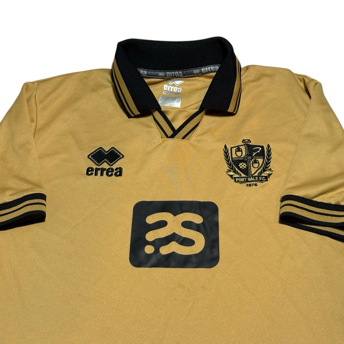 Port Vale Football Shirt Errea Football Shirt XS Men's Gold Yellow 2022