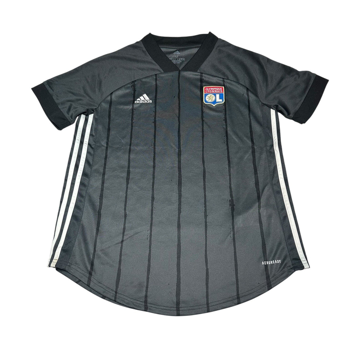 OLYMPIQUE LYONNAIS 2020/2021 AWAY FOOTBALL SHIRT JERSEY WOMANS M UK 12-14 ADIDAS