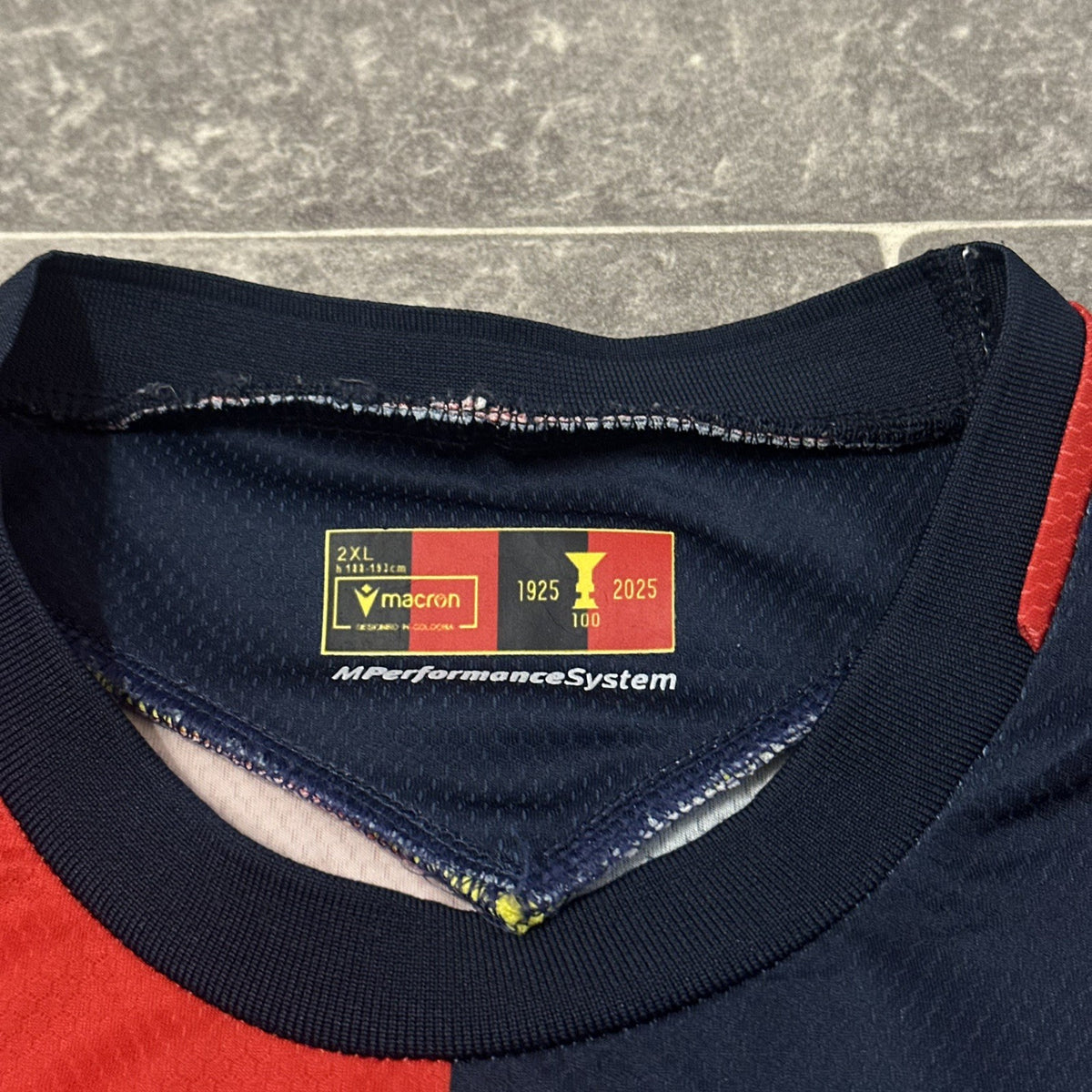 Bologna Home Football Shirt 24-25 XXL 2XL Soccer Jersey Macron
