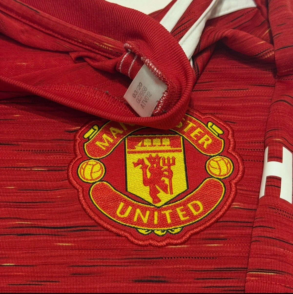 Manchester United Football Shirt Jersey 2020/21 Home Medium Men’s