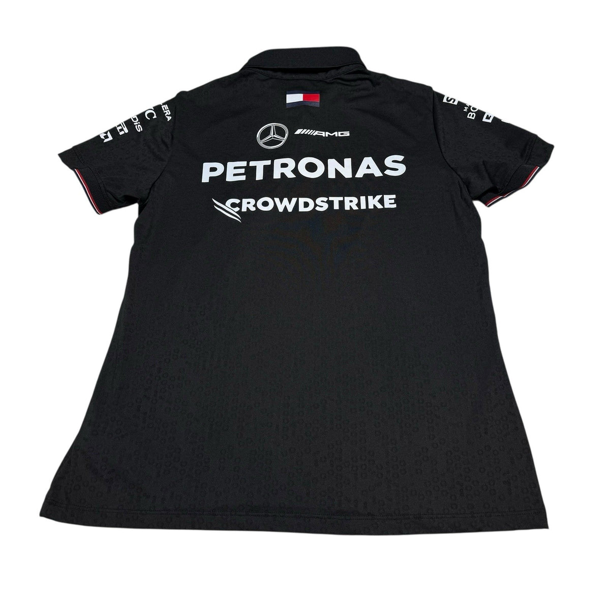MERCEDES AMG PETRONAS F1 TOMMY HILFIGER Men L 2024 Polo Shirt VGC Team Issue