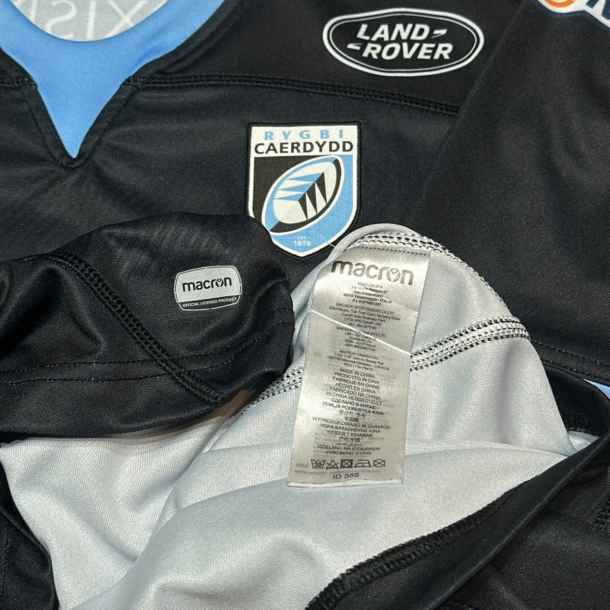 Cardiff Blues Rugby Away Shirt 2020/2021 - Macron Large L Jersey Pro Player