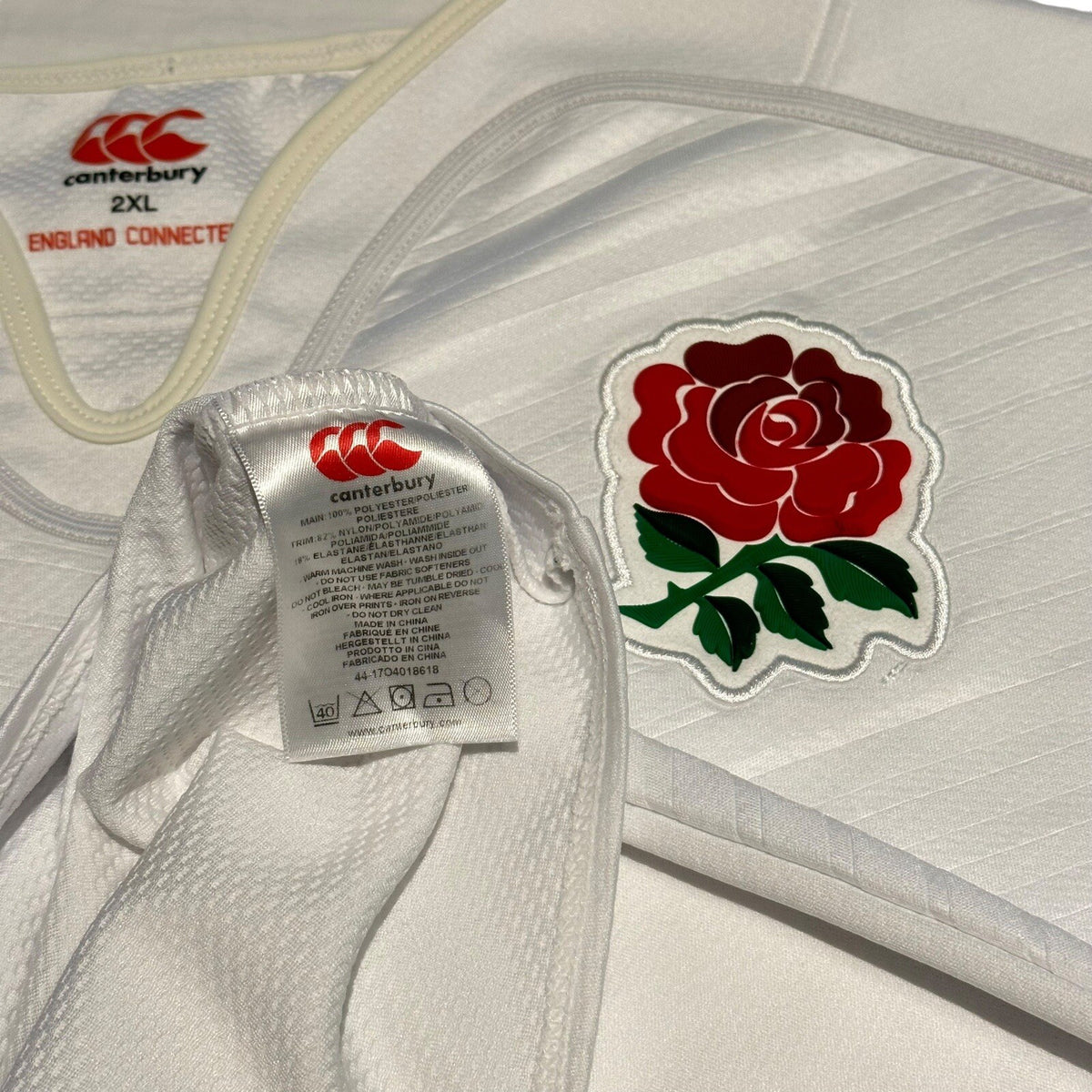 Canterbury England Rugby Shirt Mens XXL  O2  Short Sleeve Home