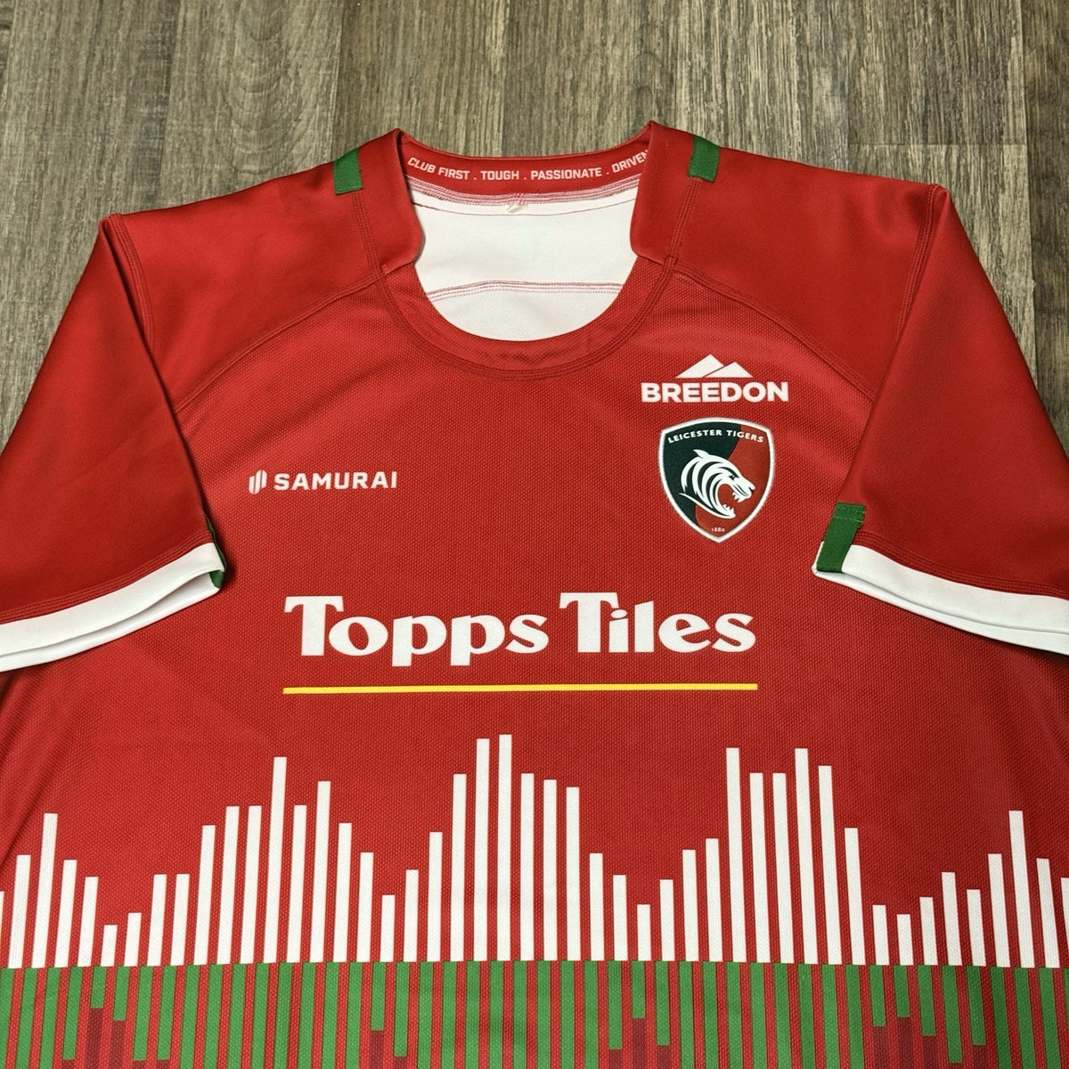 Leicester Tigers Jersey 2022/2023 Rugby Shirt Authentic Samurai Size Mens 3XL