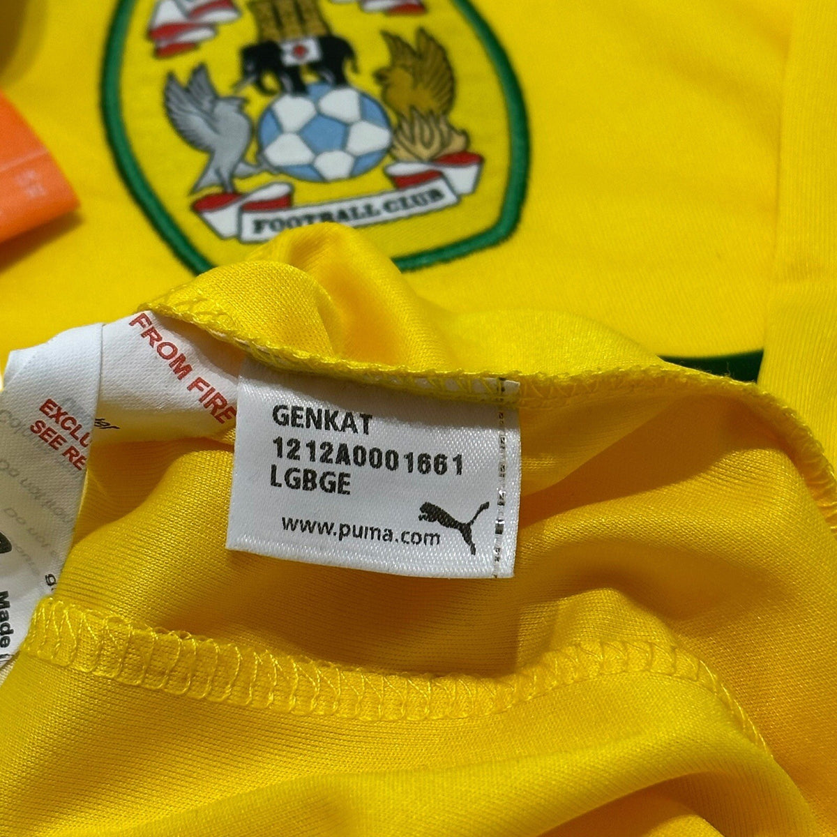 COVENTRY CITY 2012/2013 AWAY FOOTBALL SHIRT PUMA SIZE XL
