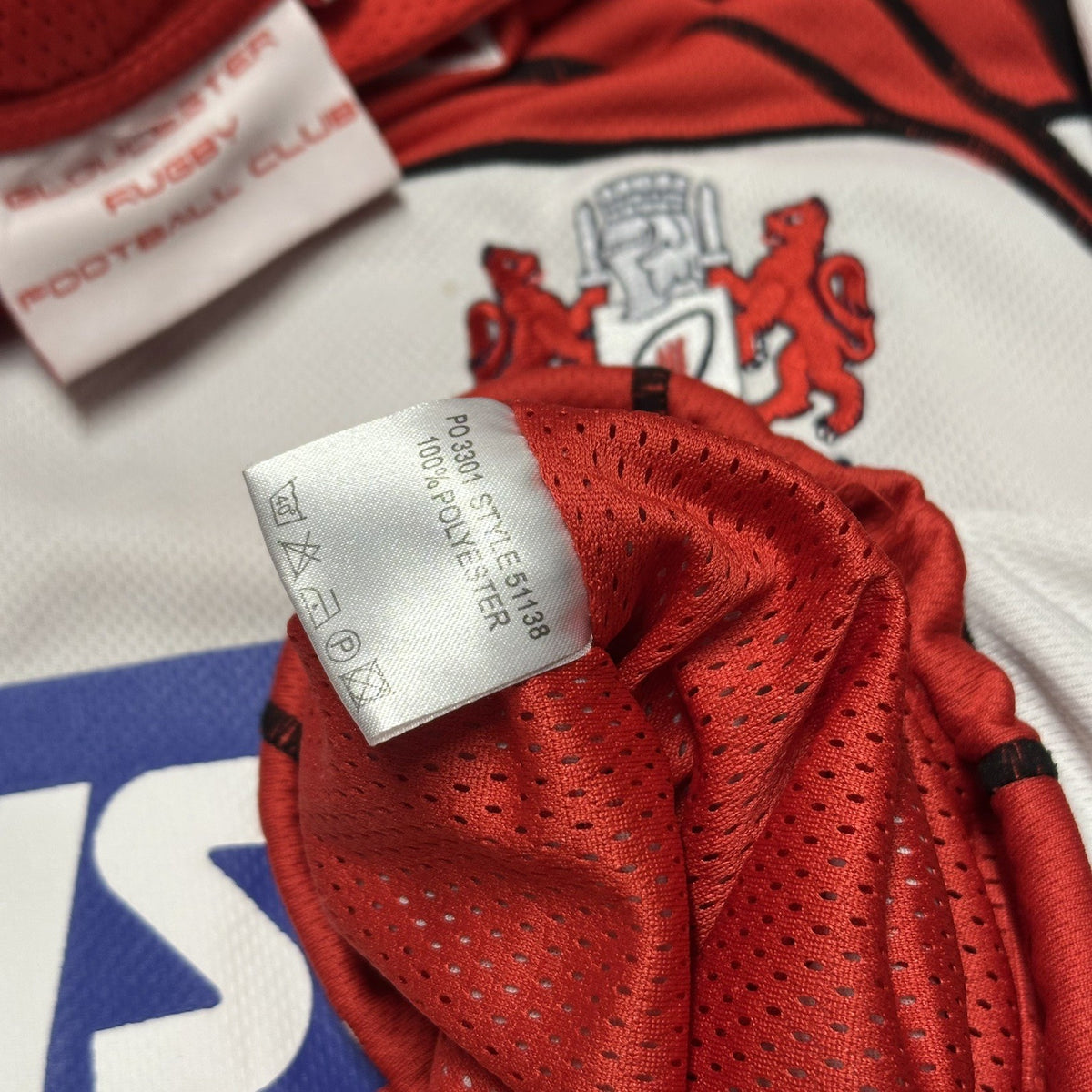 Gloucester Rugby Jersey Jumper Hoodie Small Adults Authentic