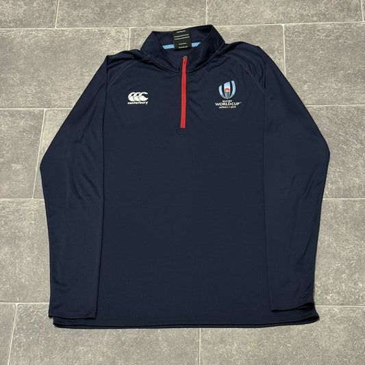Canterbury Rugby World Cup Japan 2019 Jersey Mens Large 1/4 Zip Training Top