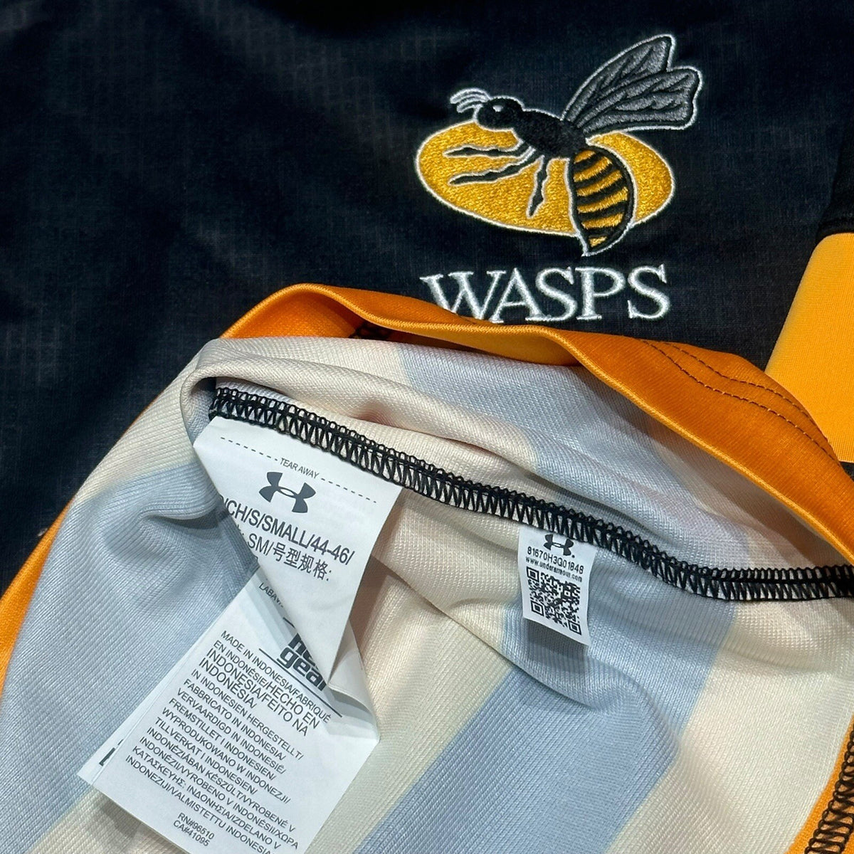 Wasps Rugby Union Home Shirt Size Small Under Armour Jersey