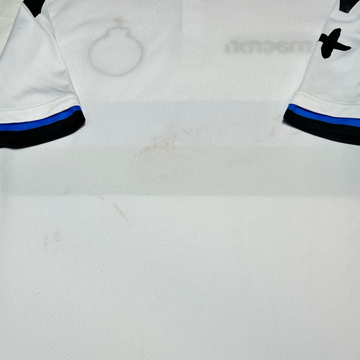 Club Brugge 2017 2018 Away Jersey Macron Blue and White Size Mens Medium