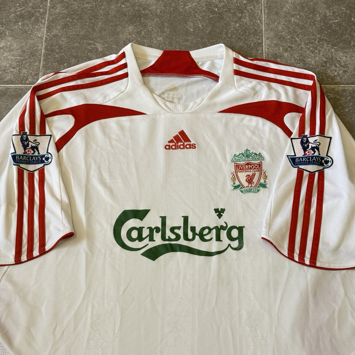 Liverpool Away Football Shirt 2007/08 Adults XXL 2XL Adidas