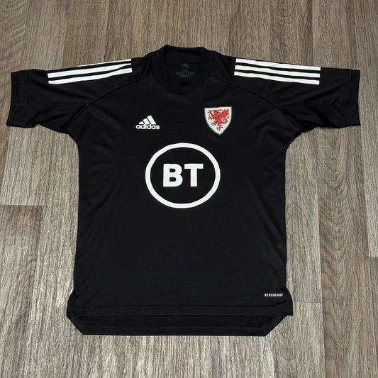 Adidas Black Wales Football Shirt Training Jersey 2021-22 Size XS Adults