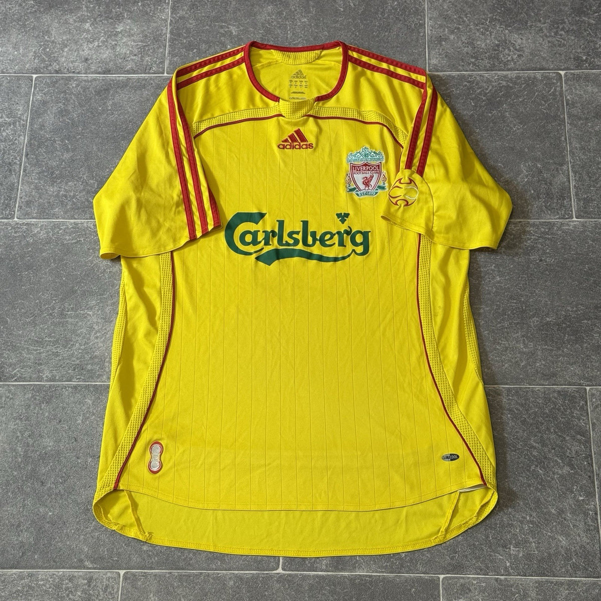 LIVERPOOL 2006 2007 AWAY FOOTBALL SHIRT ADIDAS JERSEY SIZE MEDIUM