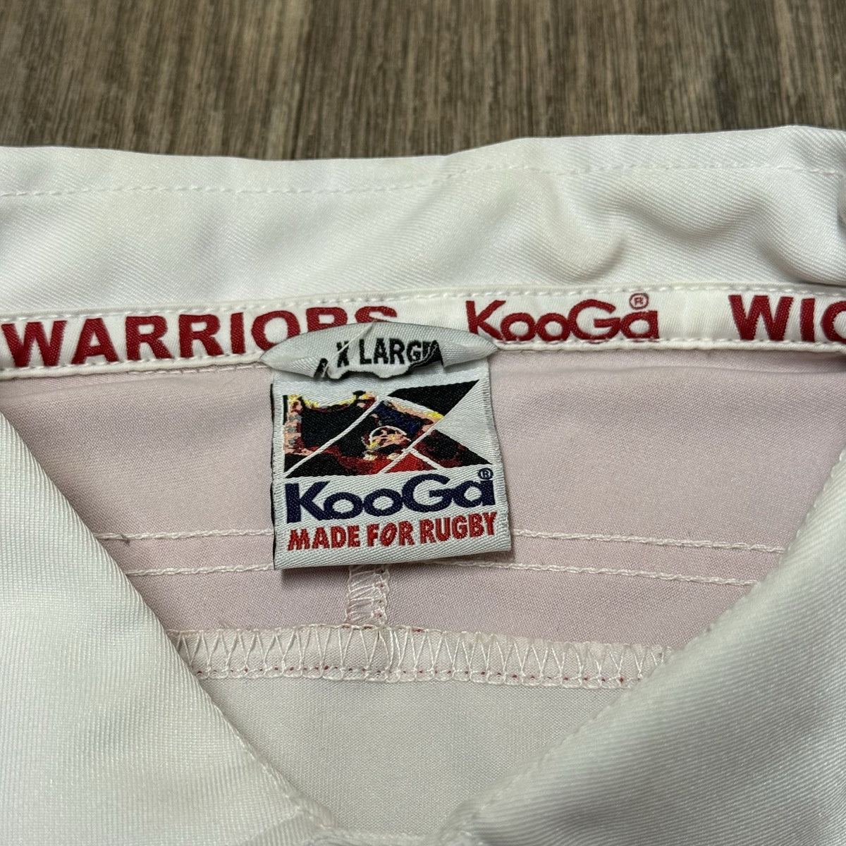 WIGAN WARRIORS VINTAGE JERSEY RUGBY UNION SHIRT KOOGA MEN XL EXTRA LARGE