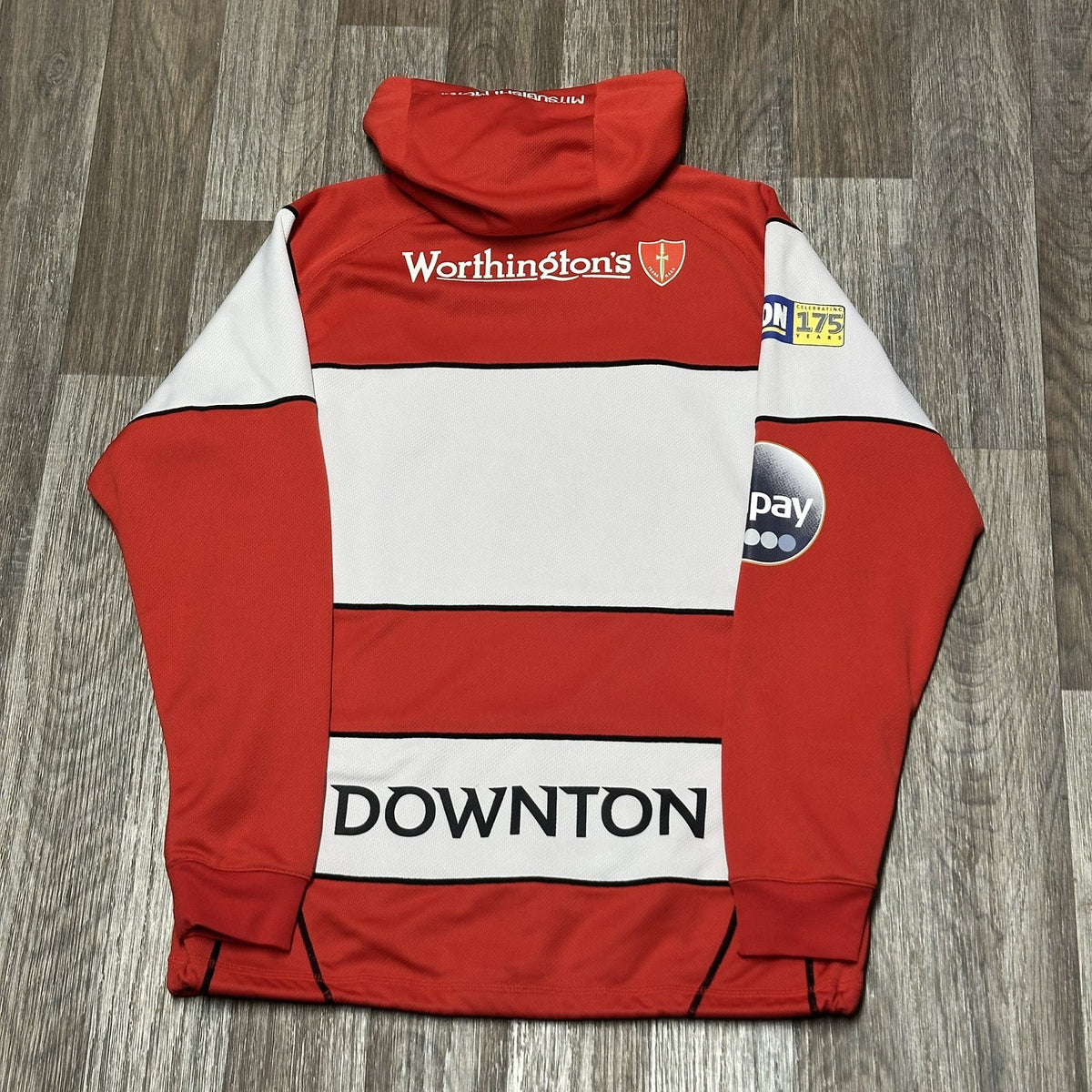 Gloucester Rugby Jersey Jumper Hoodie Small Adults Authentic