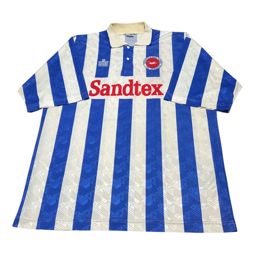BRIGHTON & HOVE ALBION 1994-1997 HOME SHIRT FOOTBALL JERSEY XL 46”