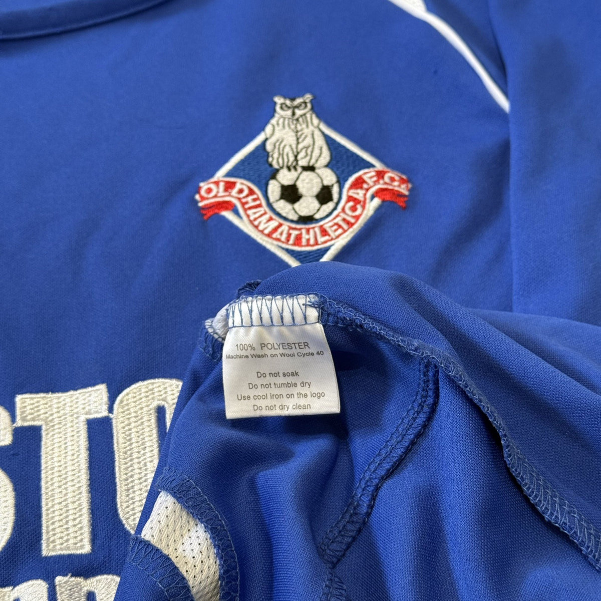 OLDHAM ATHLETIC CARLOTTI 2007/08 HOME FOOTBALL SHIRT MENS XL SOCCER JERSEY