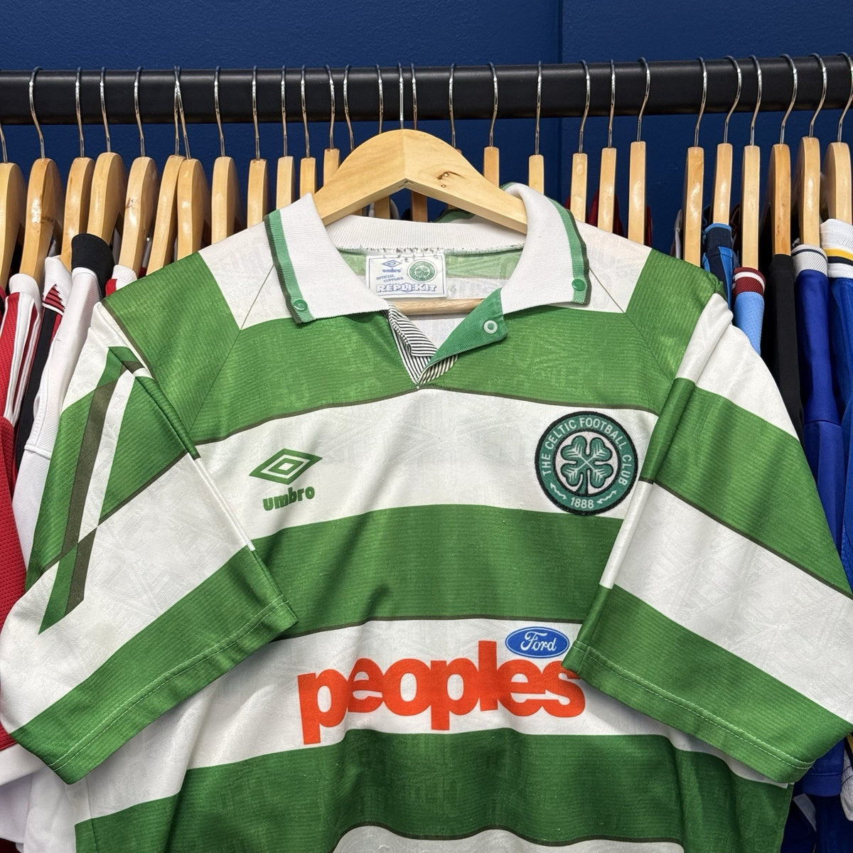 Celtic 1991-92 Home Football Shirt Jersey Large Mens