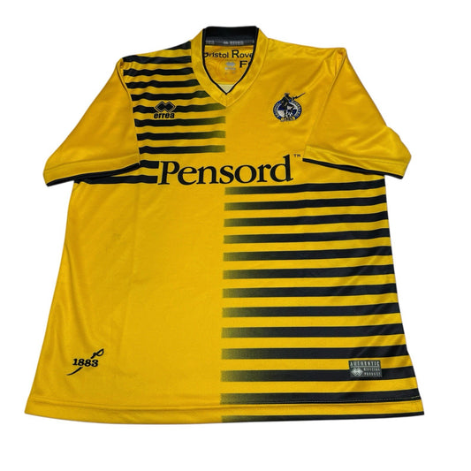 Bristol Rovers FC Errea Yellow 2015/16 Away Shirt Adult Size XS