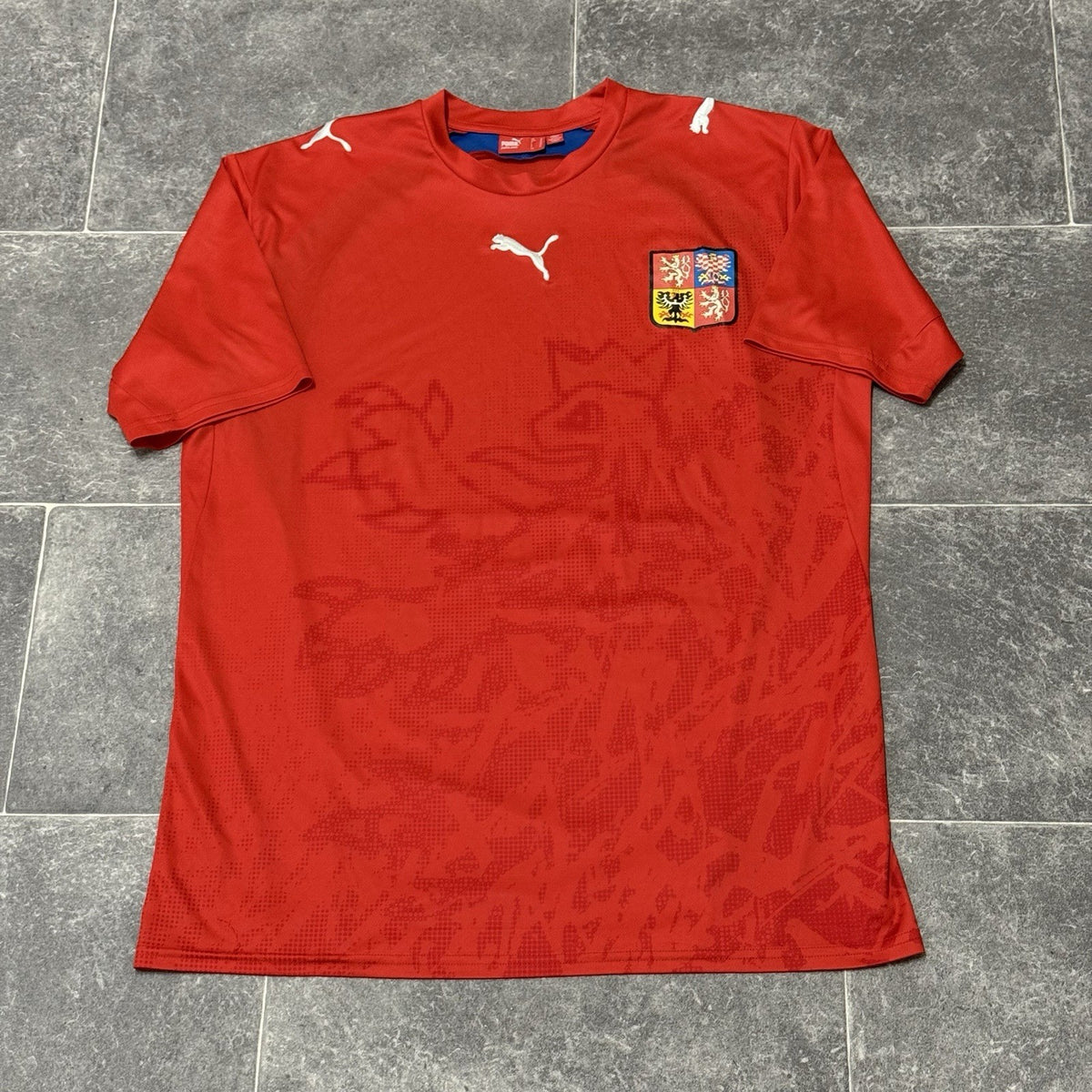 Czech Republic Football Shirt Mens Medium Puma 2006 Home Soccer Jersey Vintage