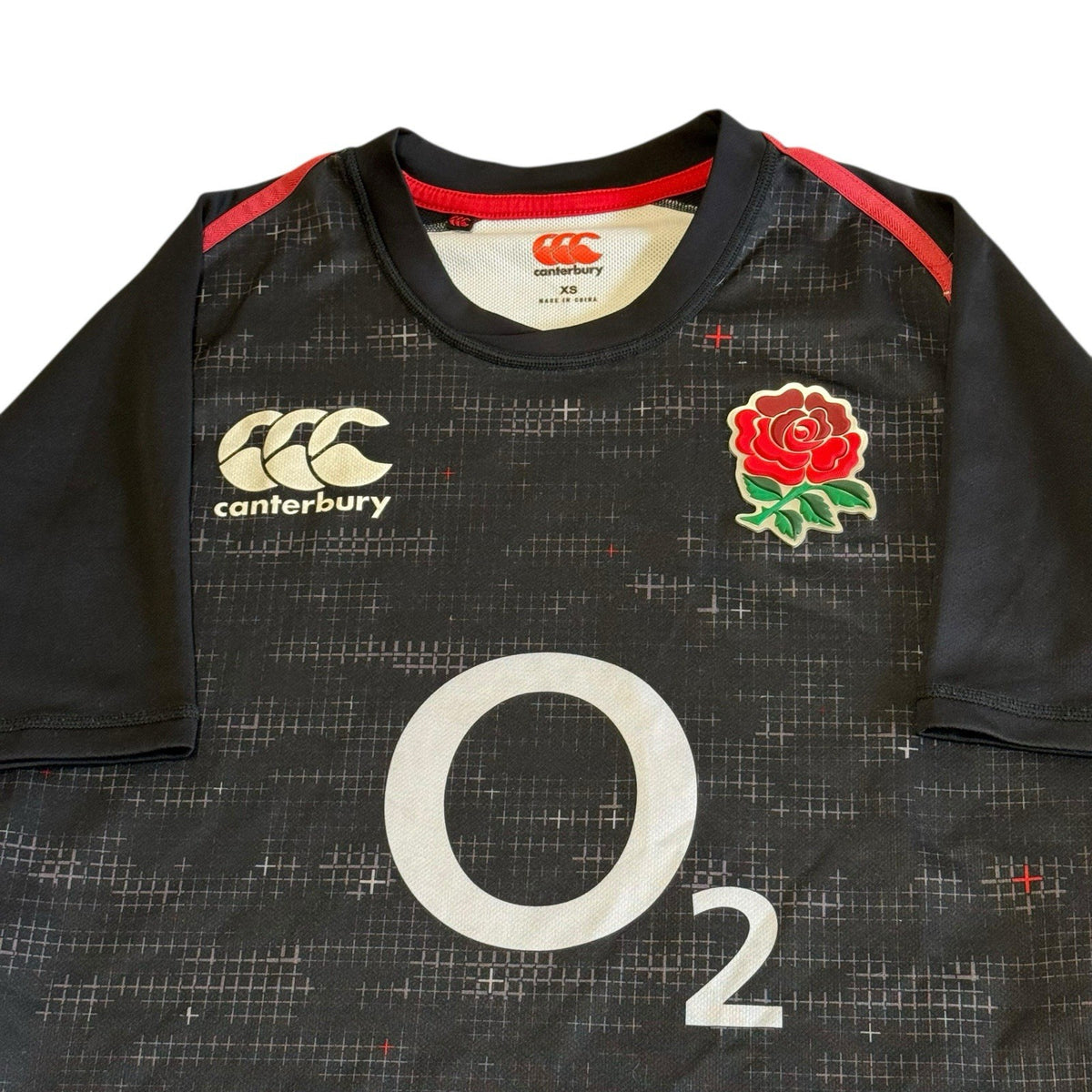 Canterbury England Rugby Shirt XS Adults Black 2018/19 Alternate Away Kit