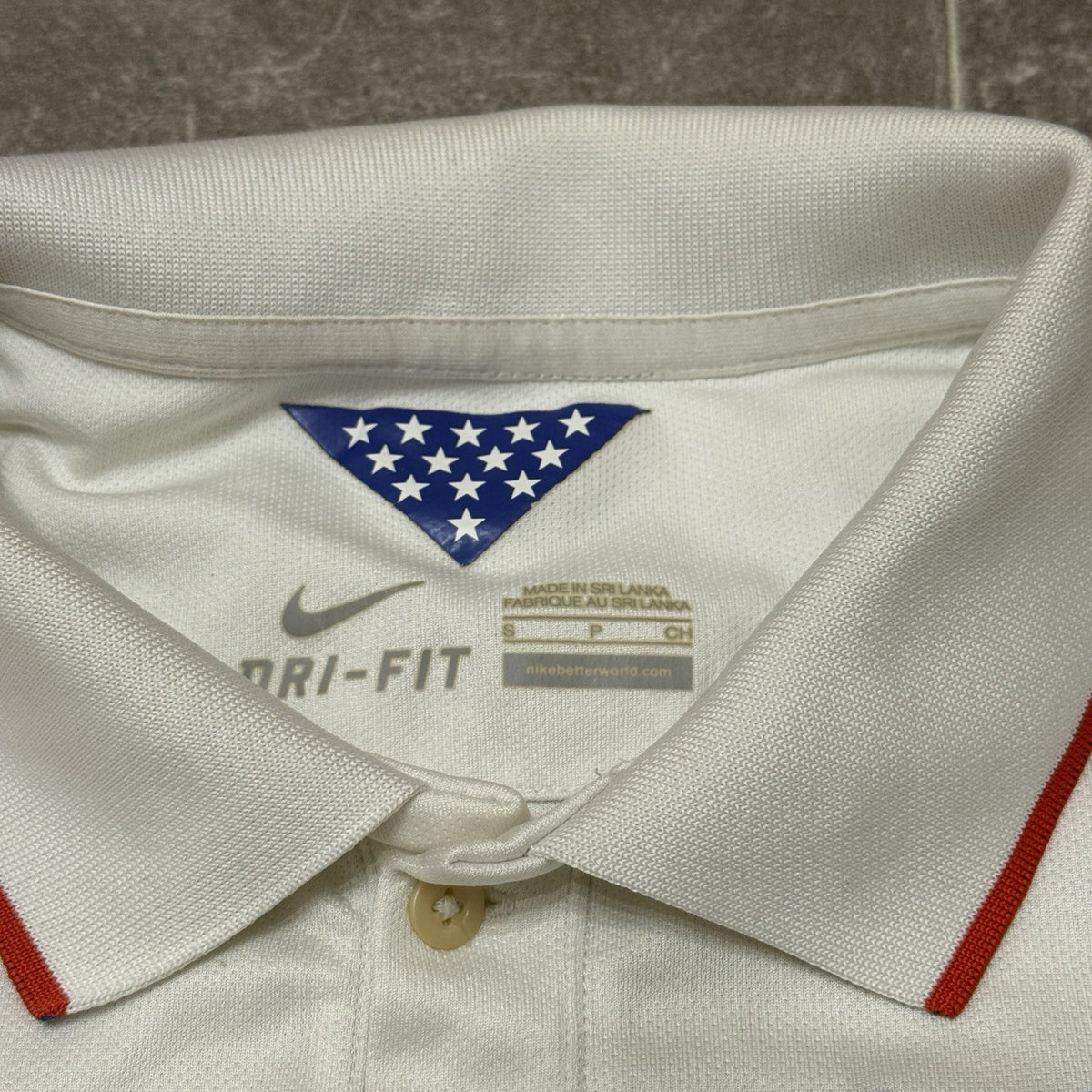 Nike United States Soccer Jersey Polo Shirt Size Small Adults