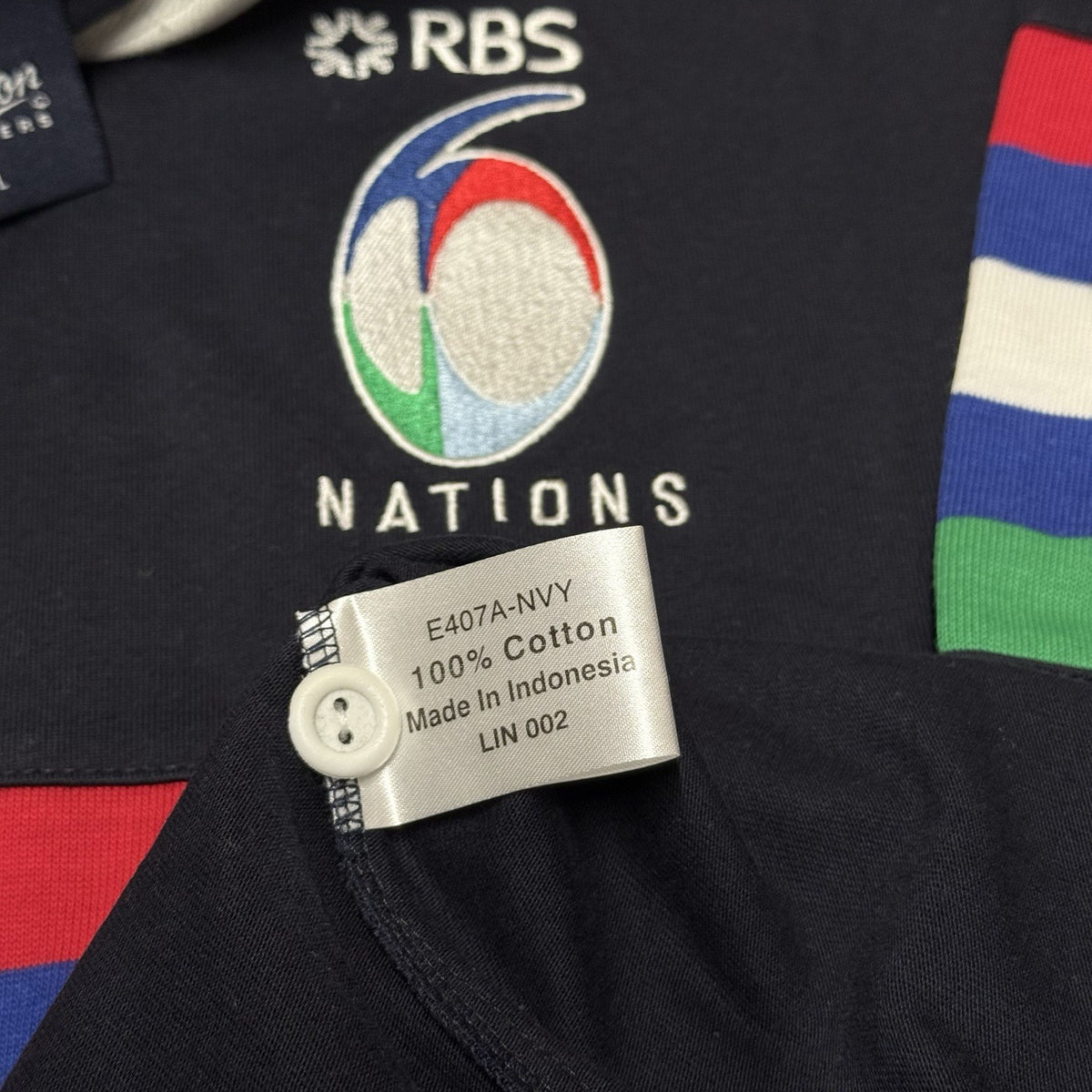 SIX NATIONS RBS RUGBY UNION SHIRT COTTON TRADERS JERSEY SIZE LARGE ADULTS