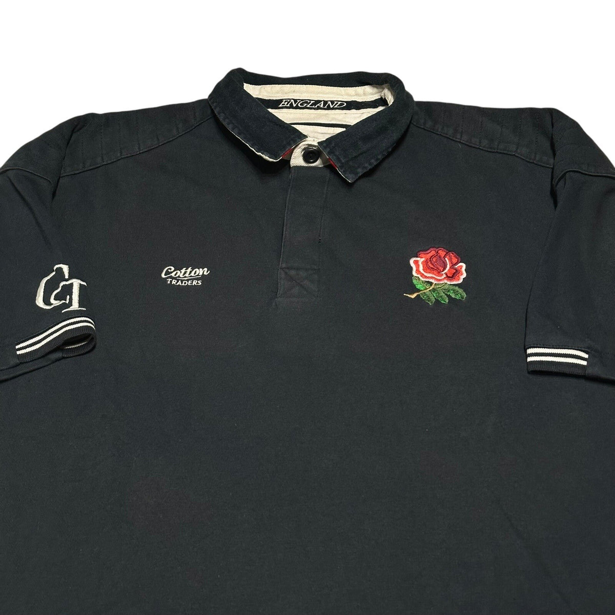 England Rugby Shirt Cotton Traders Classics Size 2XL Navy