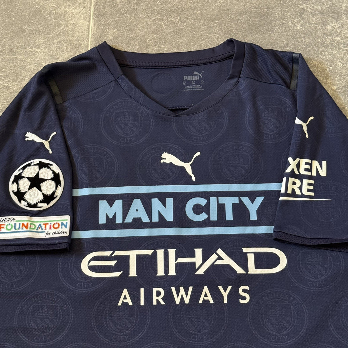 Manchester City Third Away 2021/22 Football Shirt XL Adults UCL #10 Grealish