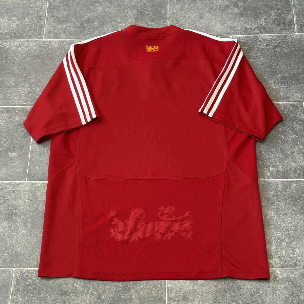 Adidas British Lions Rugby Shirt Large Red 2009 South Africa Retro Jersey