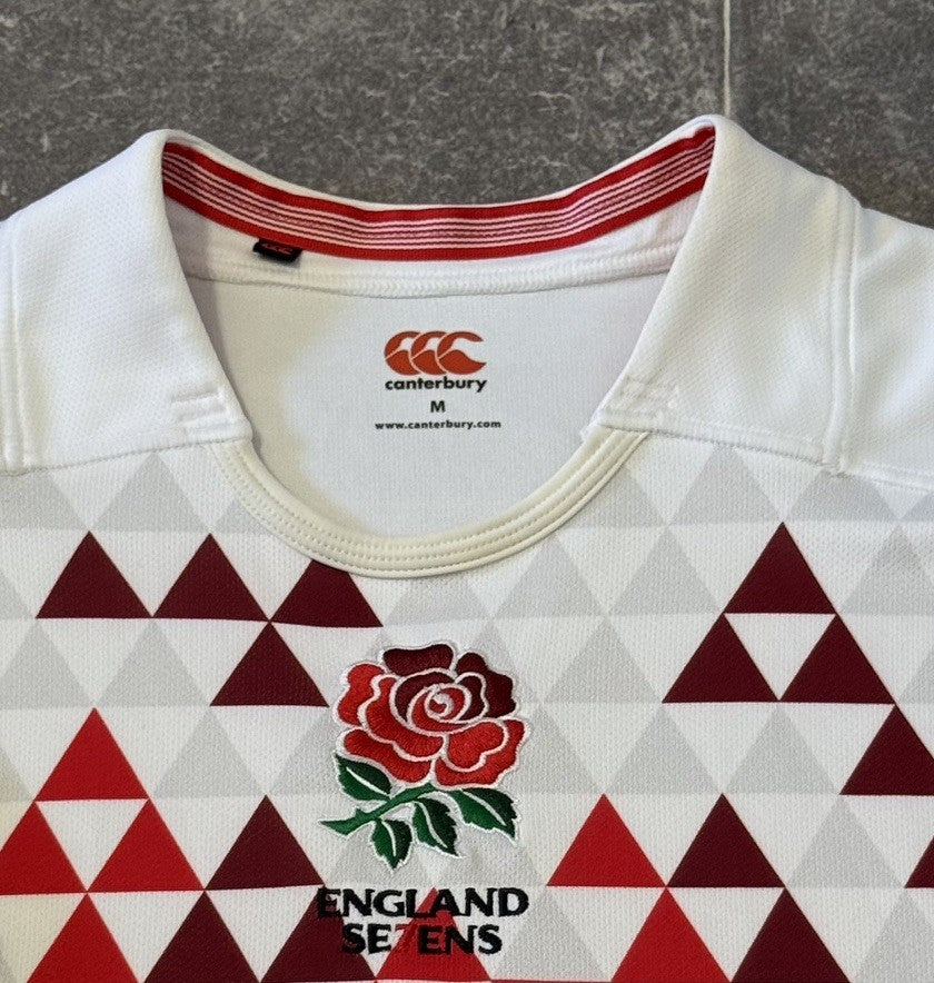 England Rugby Sevens Canterbury Medium Men’s 2013 Vintage Jersey White Red