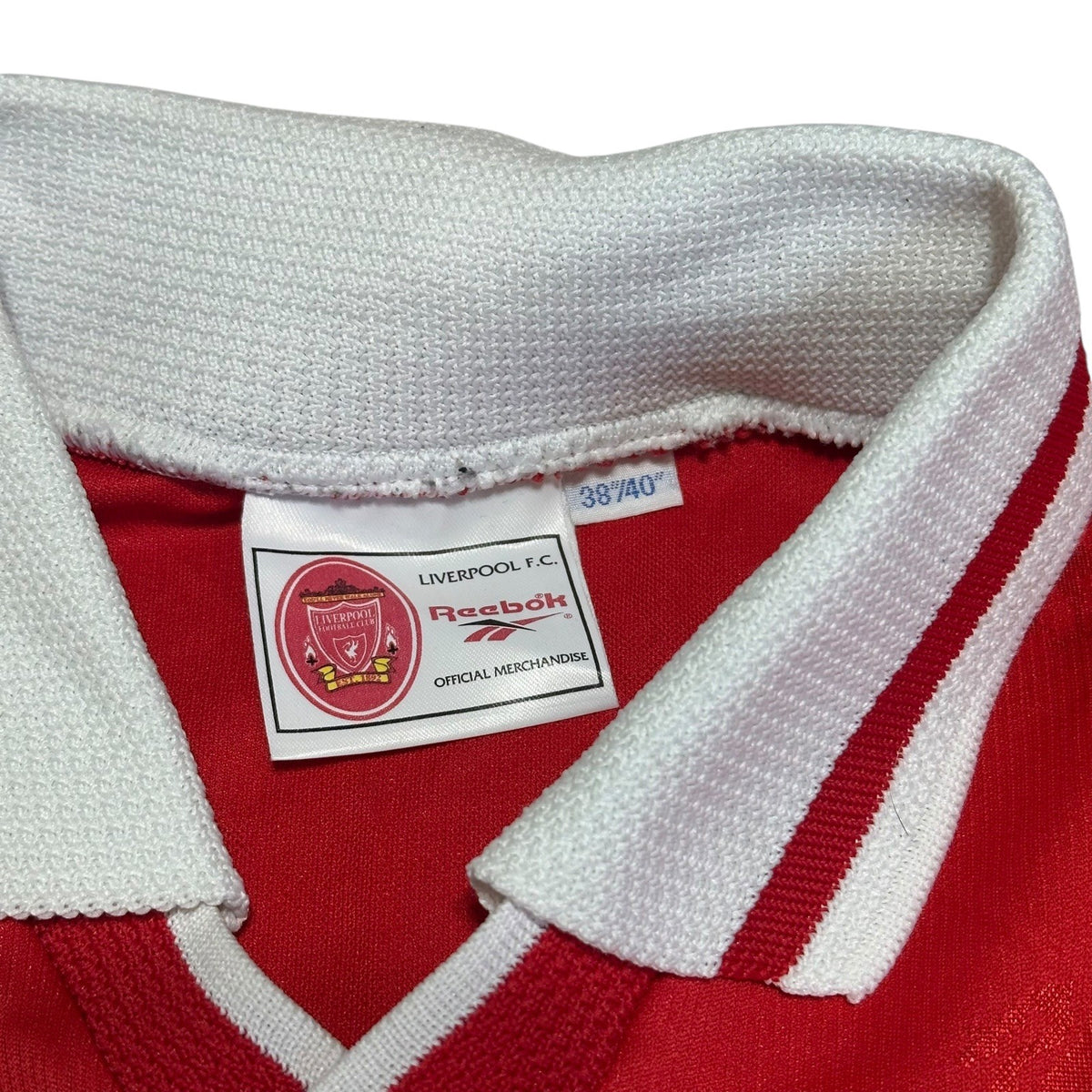 LIVERPOOL FC Football Shirt 1996-1998 Reebok Home Kit Carlsberg 38-40 Medium