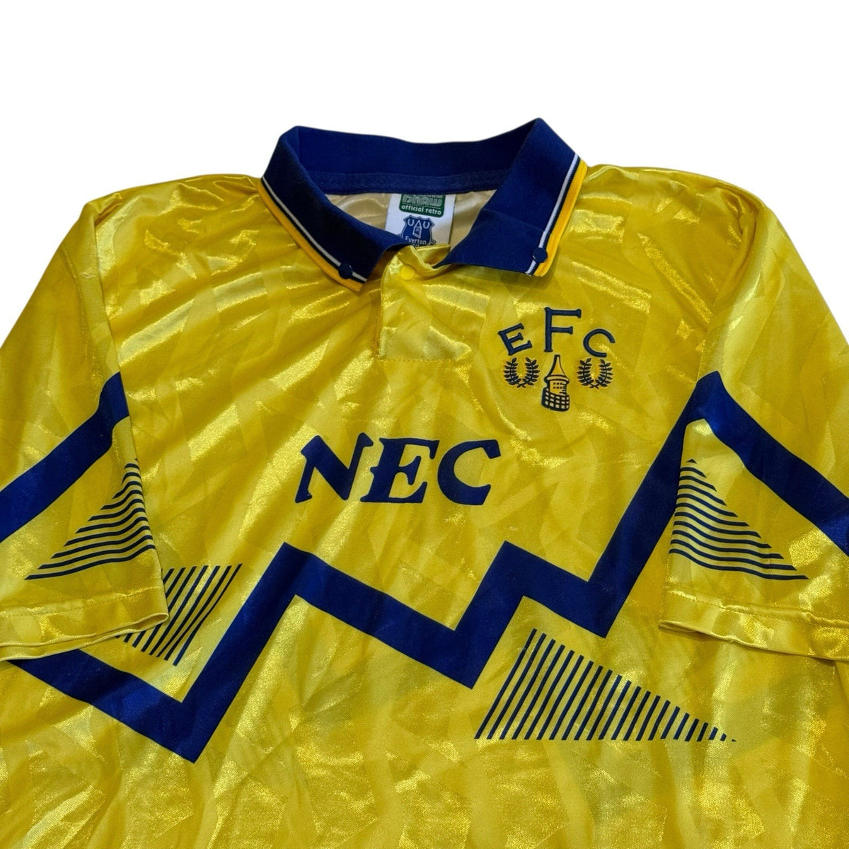 Everton 1990 Away Shirt Medium Adults Score Draw Retro