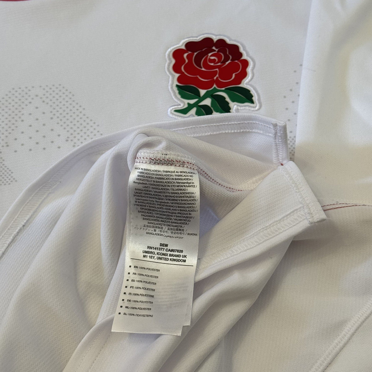 England Rugby Union Home Shirt XL 2020/2021 Umbro Jersey Extra Large Adults