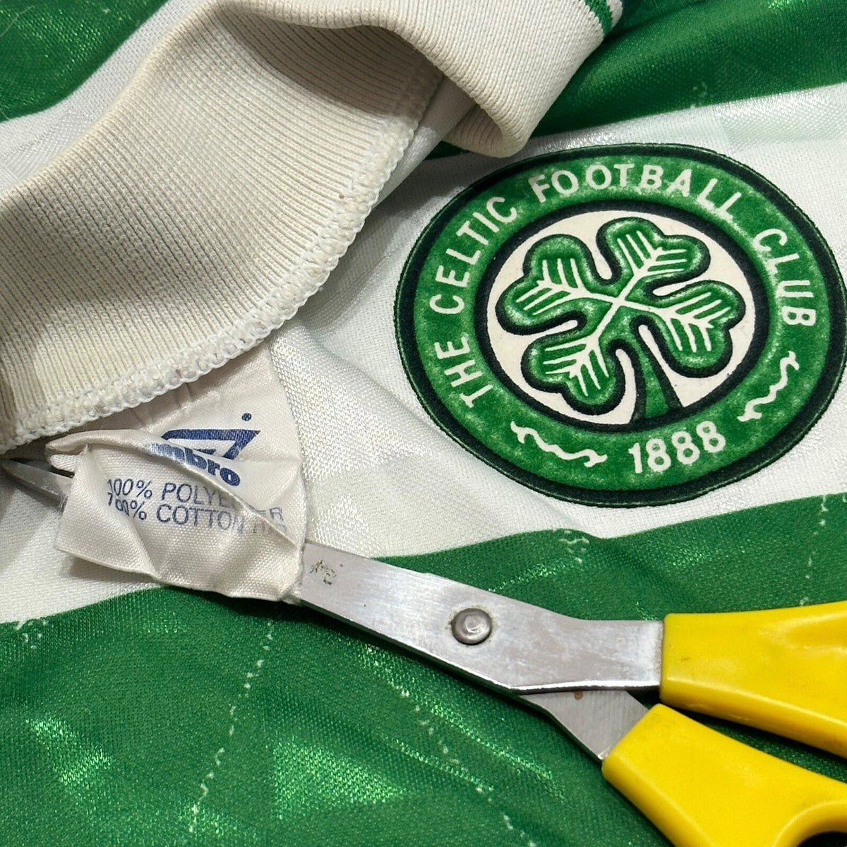 GLASGOW CELTIC 1989-1991 HOME SHIRT UMBRO L/XL ORIGINAL AUTHENTIC