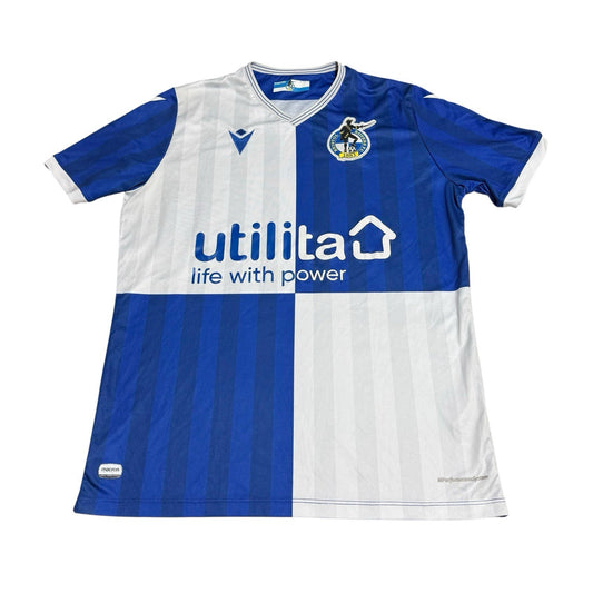 Bristol Rovers Home Shirt 2019/20 Men’s Small Original Macron Football Jersey