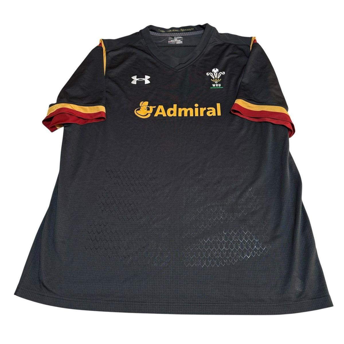 Wales WRU Under Armour Away Rugby Shirt 2015-2016 Jersey Men's 3XL XXXL Loose