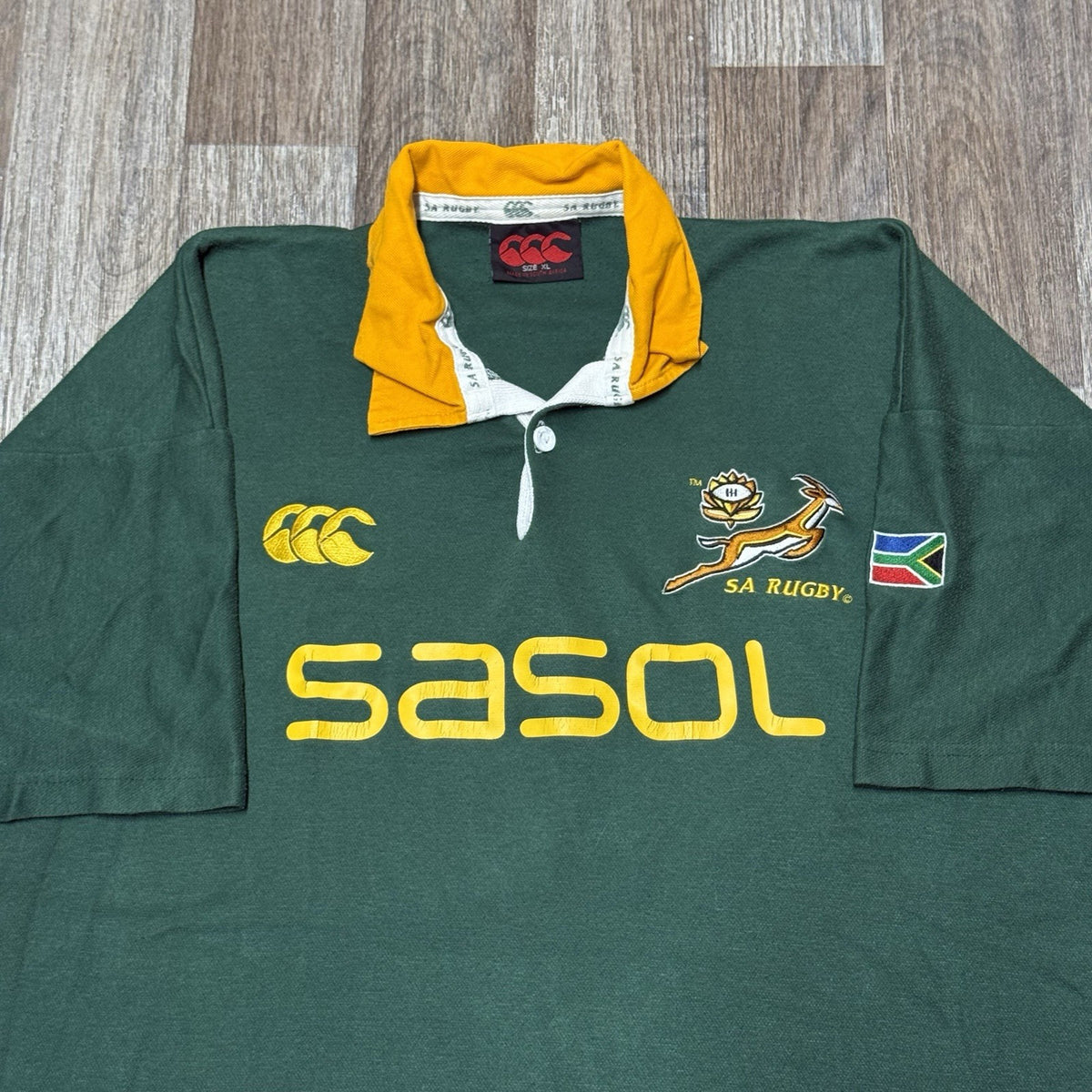 South Africa Rugby Home Shirt 2005 Canterbury XL Extra Large Jersey Springboks
