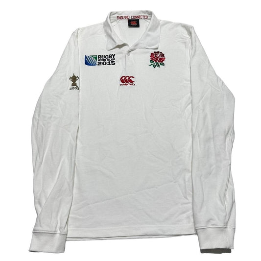 England Rugby World Cup 2015 Canterbury Mens Medium M Long Sleeved Shirt Top