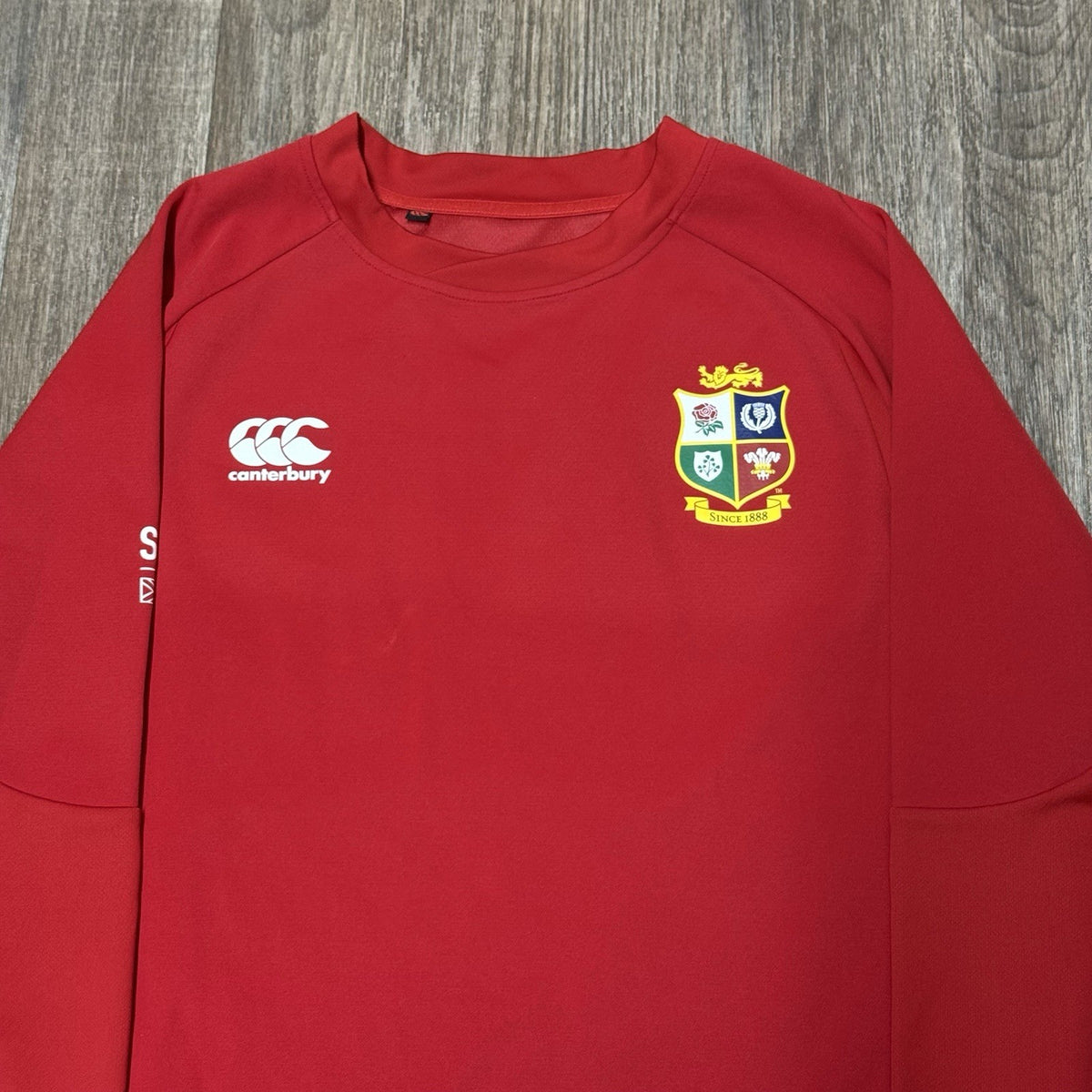 British Lions Rugby Jersey Jumper Canterbury Drill Top Size Large
