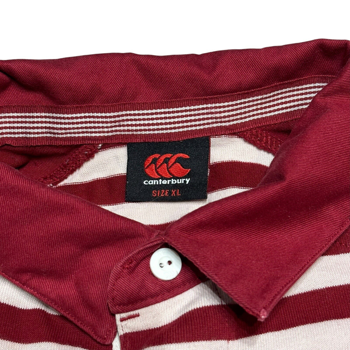 England 2013/14 Away Rugby Shirt Canterbury Striped Short Sleeve Men’s XL