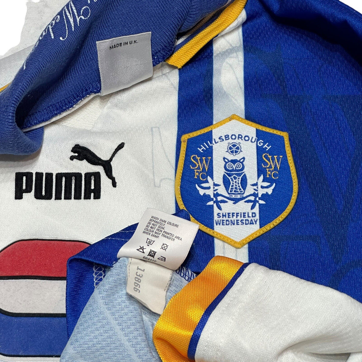 SHEFFIELD WEDNESDAY 1995/1997 HOME FOOTBALL SHIRT PUMA VINTAGE JERSEY SIZE XL