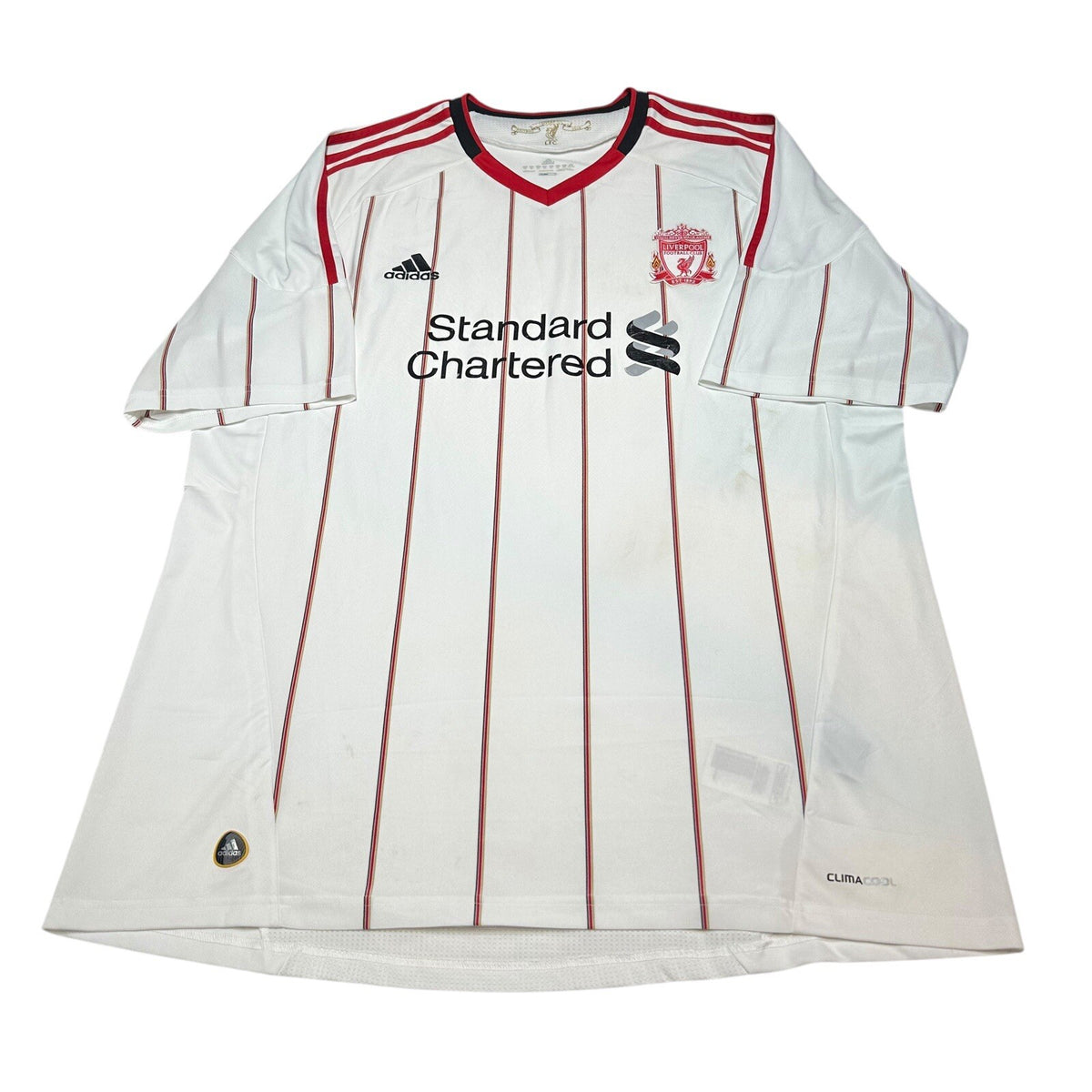 Original Authentic Adidas Liverpool 2010/2011 Away Shirt 2XL Mens