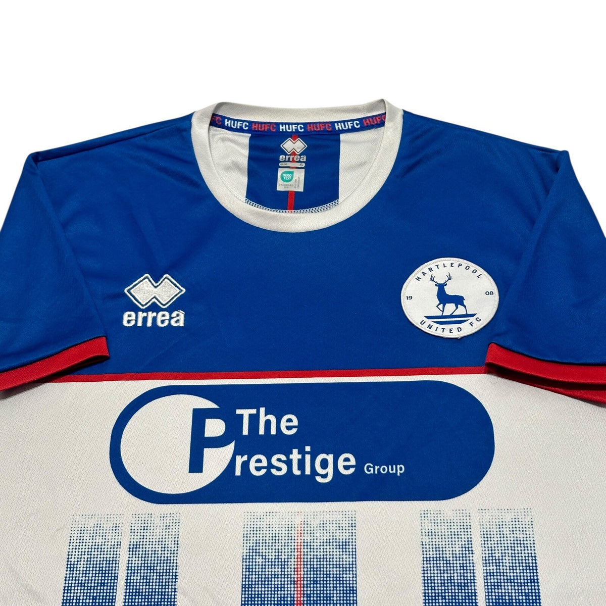 HARTLEPOOL UNITED FC Home Shirt ERREA 2023/24 League Two Size Small Adults