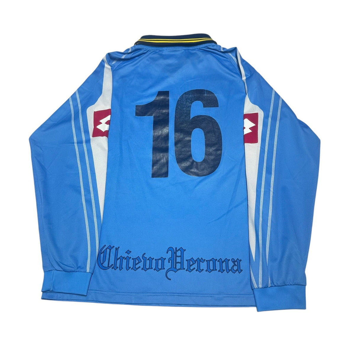 Vintage Chievo Verona Football Shirt Mens Small Blue Lotto 2003/04 Third Kit