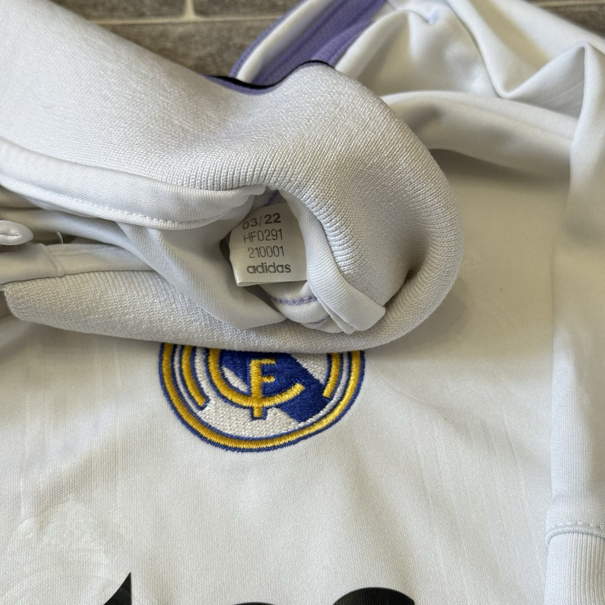Real Madrid Home Shirt Mens 2XL 2022/23 Adidas Football Jersey Short Sleeved