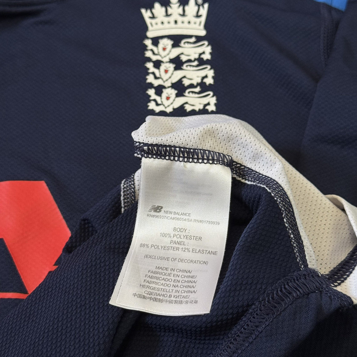 England Cricket Shirt Medium Adults New Balance 2018 Jersey